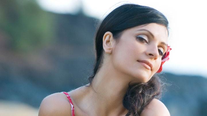 Denise Milani Side Face Closeup